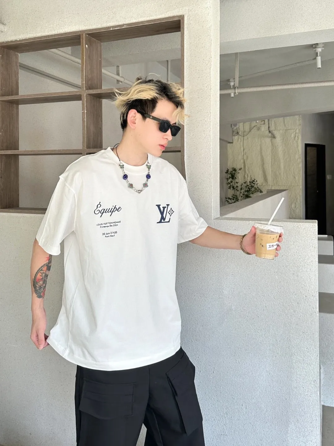 Louis Vuitton/Louis Vuitton Fei Dong’s first show limited printed short-sleeves